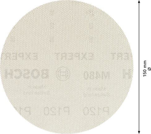 <!-- language missing --> Bosch M480 打磨網 150mm G120,適用於軌道砂光機。